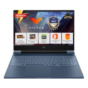 HP Smartchoice Victus, AMD Ryzen 7 7445HS, 6GB RTX 3050, 16GB DDR5(Upgradeable) 512GB SSD, 144Hz, 300 nits, 15.6''/39.6cm, Win 11, Office 24, Blue, 2.29kg, fb3134/20ax, Xbox Gamepass*, Gaming Laptop